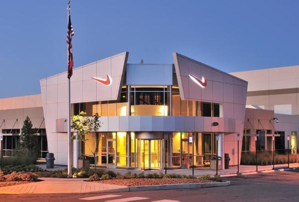 Exterior of Nike Distribution Center entry